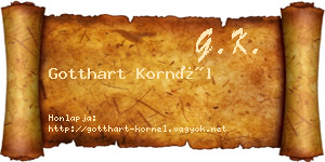 Gotthart Kornél névjegykártya